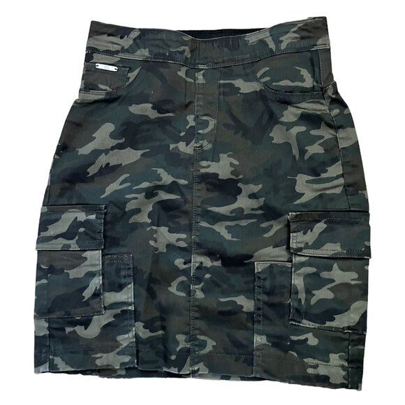 Coco + Carmen Camo Cargo Skirt S Polyester/Spandex Blend - Picture 1 of 4